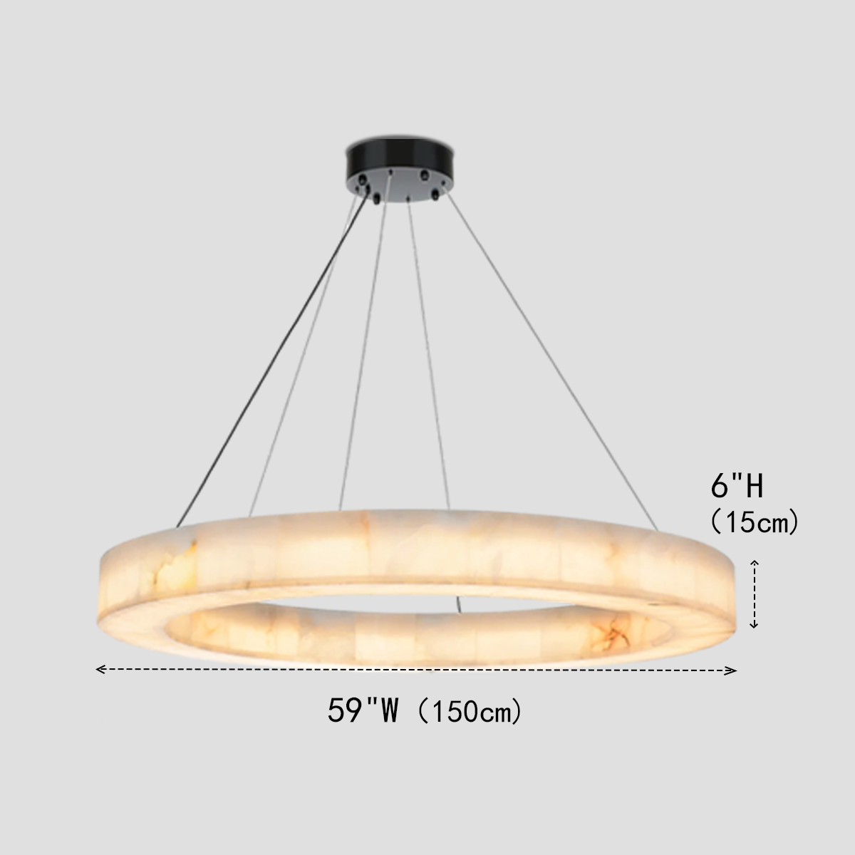 Alabaster Halo Ring Chandelier - Richardrider