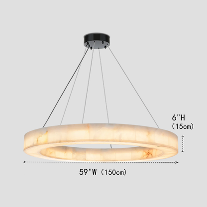 Alabaster Halo Ring Chandelier - Richardrider