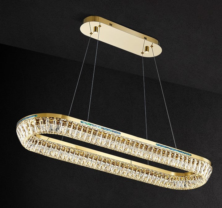 Light Luxury Creative Multi-layer Shell Crystal Art Chandelier for Living/Dining Room