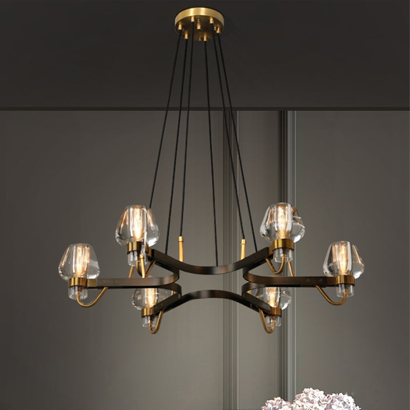 Post-modern Light Luxury Full Brass Chandelier for Living Room/Bedroom - Richardrider