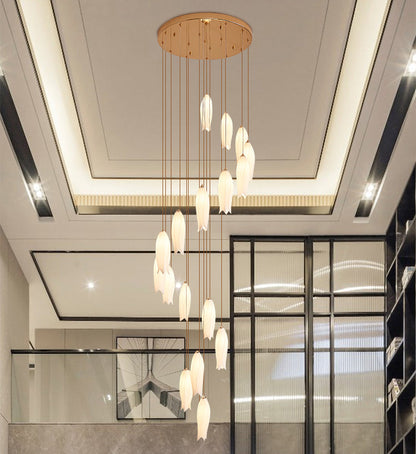 Elegant Flower Chandelier For Foyer/ Staircase - Richardrider