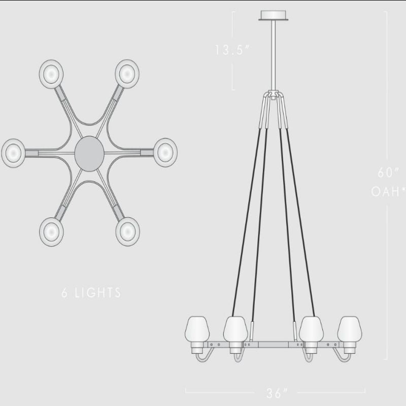 Osleride 6 Ligtht Chandelier - Richardrider