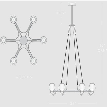 Osleride 6 Ligtht Chandelier - Richardrider