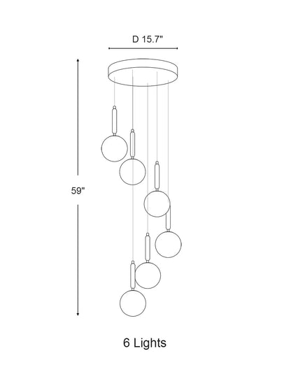 Extra Large Nordic Minimalist Long Pendant Light for Spiral Staircase/High-ceiling Room - Richardrider