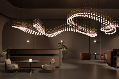Pearl Curtain Customize Chandelier