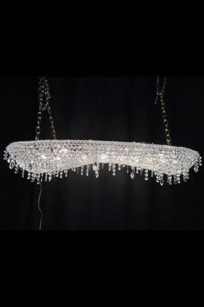 Unique Foyer Crystal Chandelier Luxury Hallway Ceiling Lamp Living Room Hanging Light Decor for Entryway