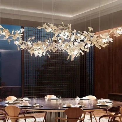 Modern Porcelain Ginkgo Branch Chandelier - Richardrider