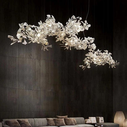 Modern Porcelain Ginkgo Branch Chandelier - Richardrider