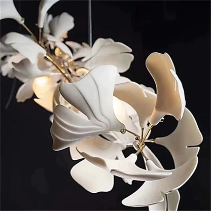 Modern Porcelain Ginkgo Branch Chandelier - Richardrider