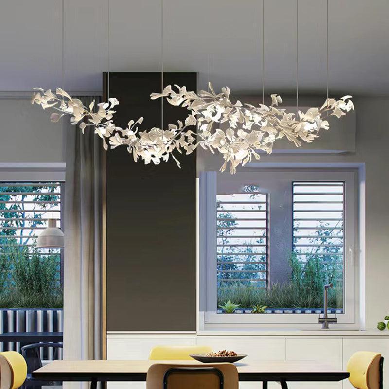 Modern Porcelain Ginkgo Branch Chandelier - Richardrider