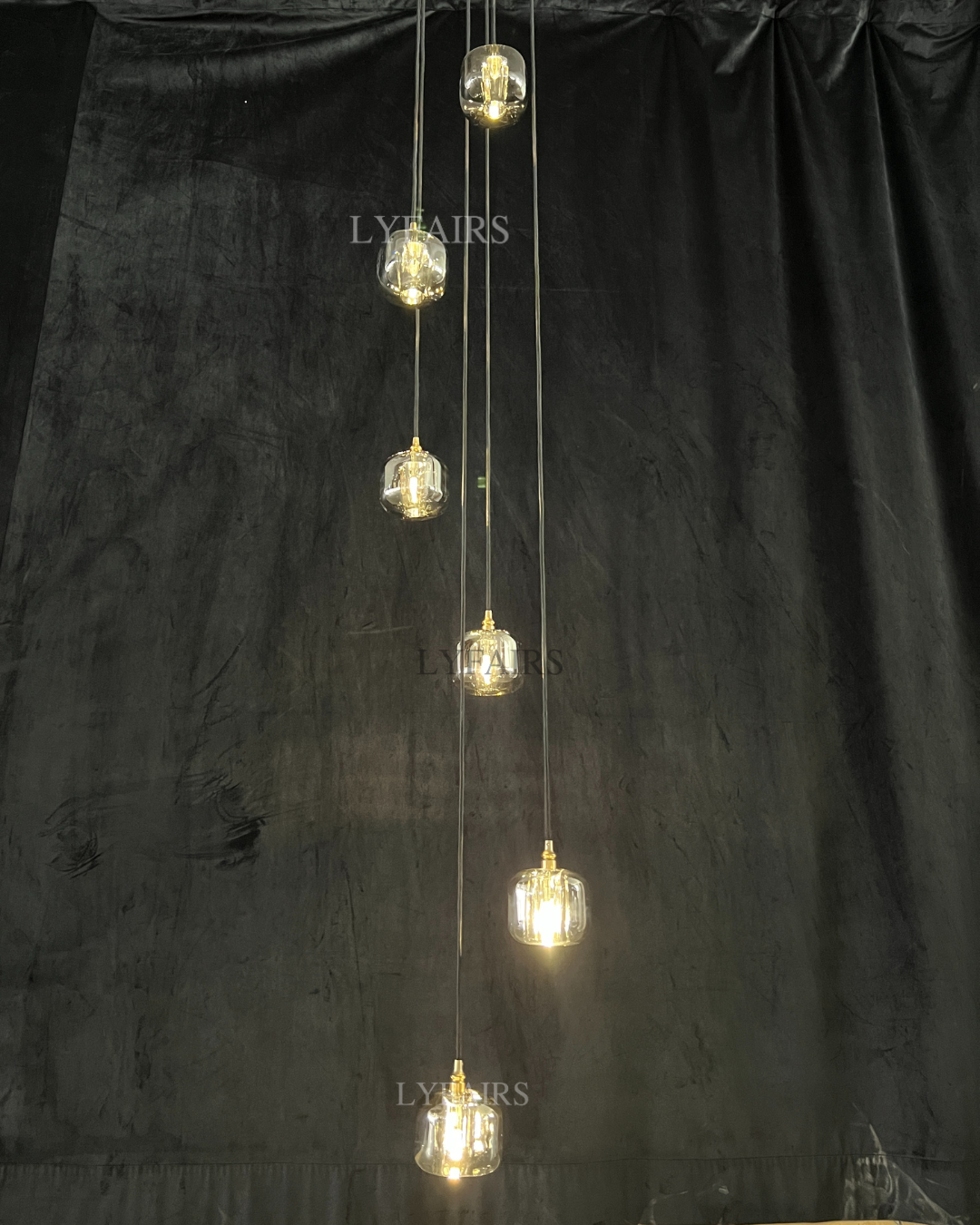 Post-modern Extra-long Pendant Light Fixtures for Staircase/High-ceiling Space/Foyer