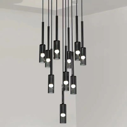 Kacey Postmodern Round Glass Chandelier For Staircase - Richardrider