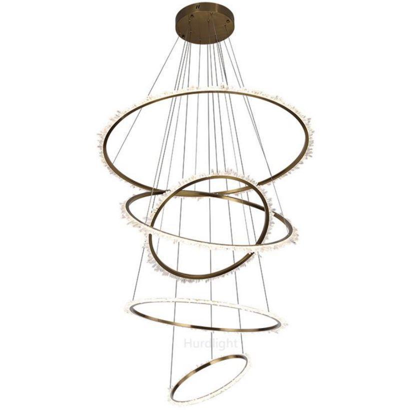 Primary Crystal Cluster Multi Rings Chandelier - Richardrider