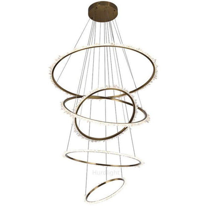 Primary Crystal Cluster Multi Rings Chandelier - Richardrider