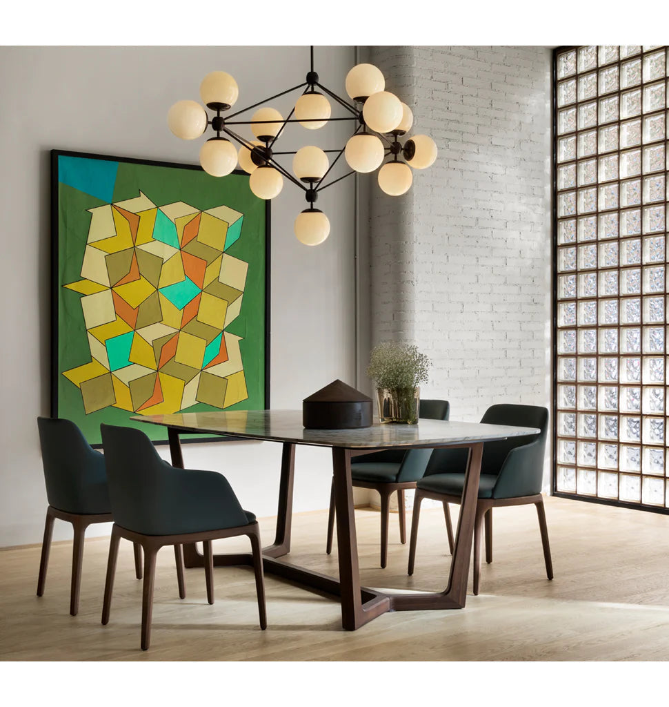 Modo Chandelier - 4 Sided, 15 Globes - Richardrider