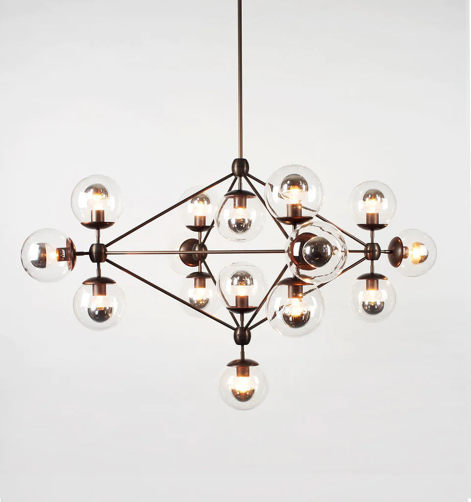 Modo Chandelier - 4 Sided, 15 Globes - Richardrider