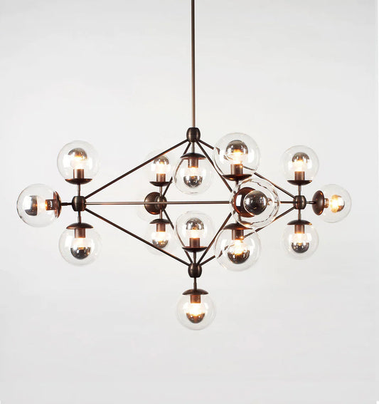 Modo Chandelier - 4 Sided, 15 Globes - Richardrider