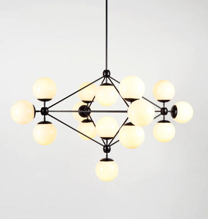 Modo Chandelier - 4 Sided, 15 Globes - Richardrider