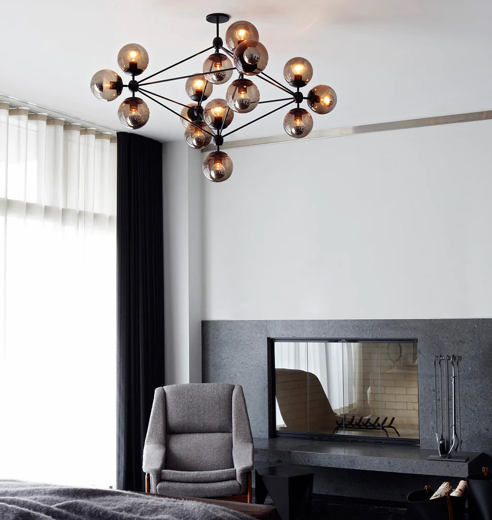 Modo Chandelier - 4 Sided, 15 Globes - Richardrider