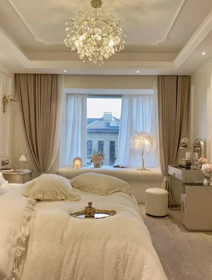 New Flower Romantic Light Luxury Crystal Chandelier for Bedroom / Living / Dining Room