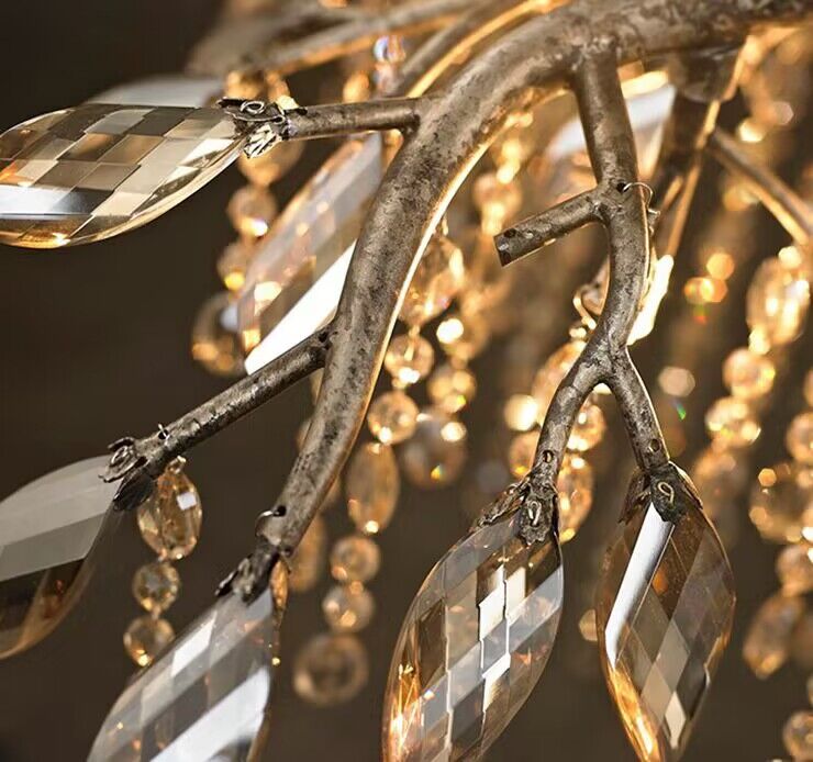 New Luxury Branch Crystal Pendant Chandelier Designer Creative Art Dining Room/Living Room Light Fixture - Richardrider