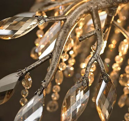 New Luxury Branch Crystal Pendant Chandelier Designer Creative Art Dining Room/Living Room Light Fixture - Richardrider