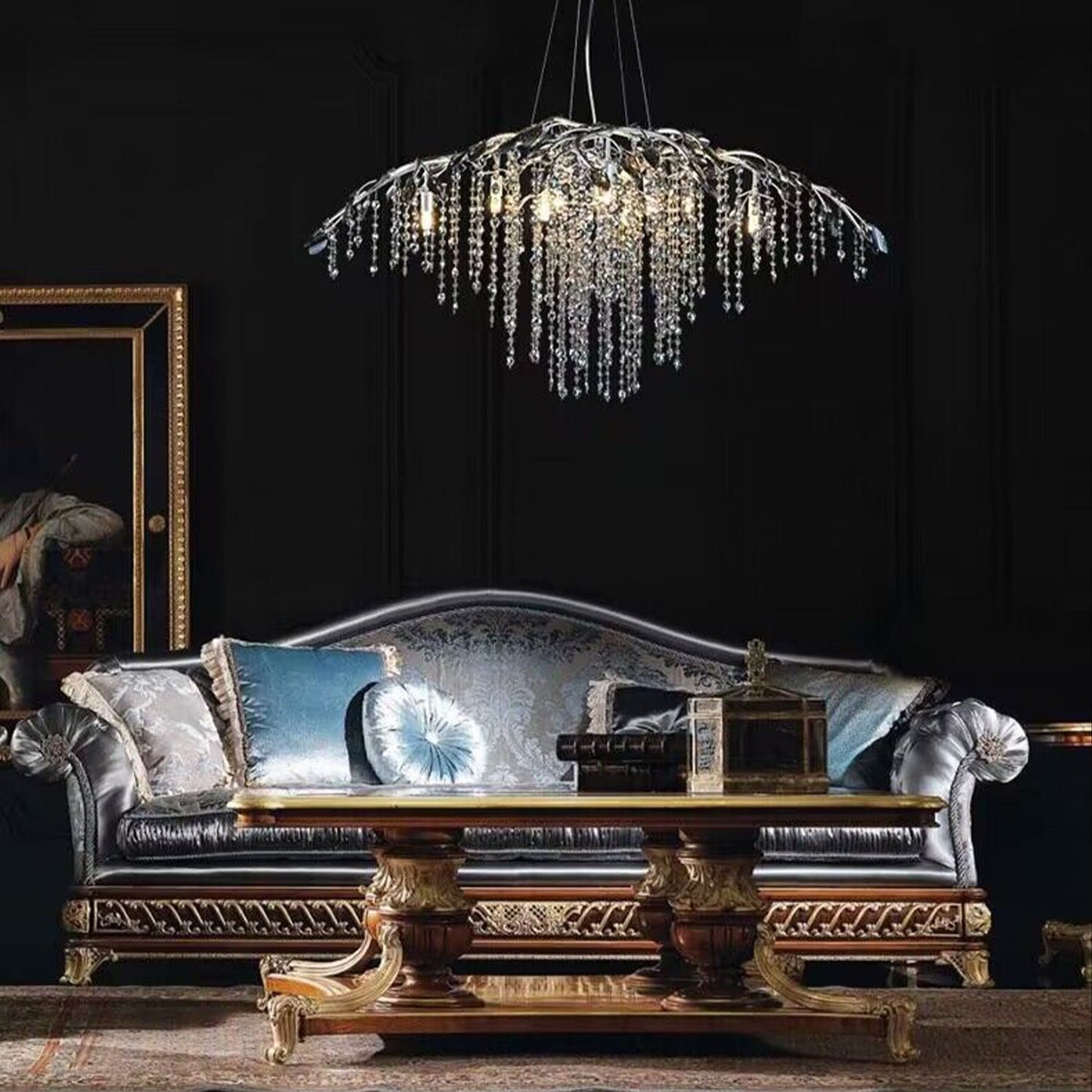 New Luxury Branch Crystal Pendant Chandelier Designer Creative Art Dining Room/Living Room Light Fixture - Richardrider