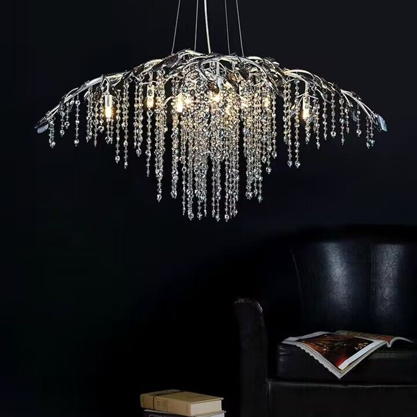 New Luxury Branch Crystal Pendant Chandelier Designer Creative Art Dining Room/Living Room Light Fixture - Richardrider