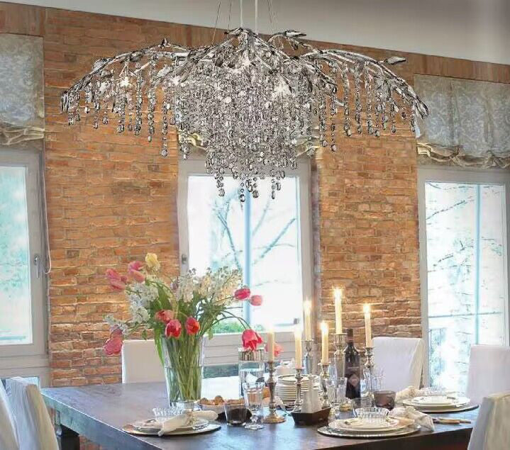 New Luxury Branch Crystal Pendant Chandelier Designer Creative Art Dining Room/Living Room Light Fixture - Richardrider