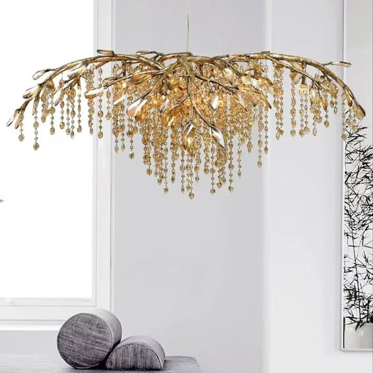 New Luxury Branch Crystal Pendant Chandelier Designer Creative Art Dining Room/Living Room Light Fixture - Richardrider