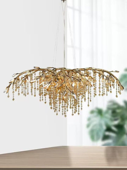 New Luxury Branch Crystal Pendant Chandelier Designer Creative Art Dining Room/Living Room Light Fixture - Richardrider