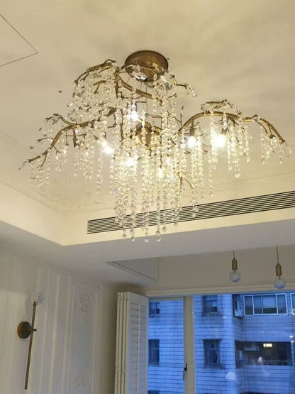 New Luxury Branch Crystal Pendant Chandelier Designer Creative Art Dining Room/Living Room Light Fixture - Richardrider