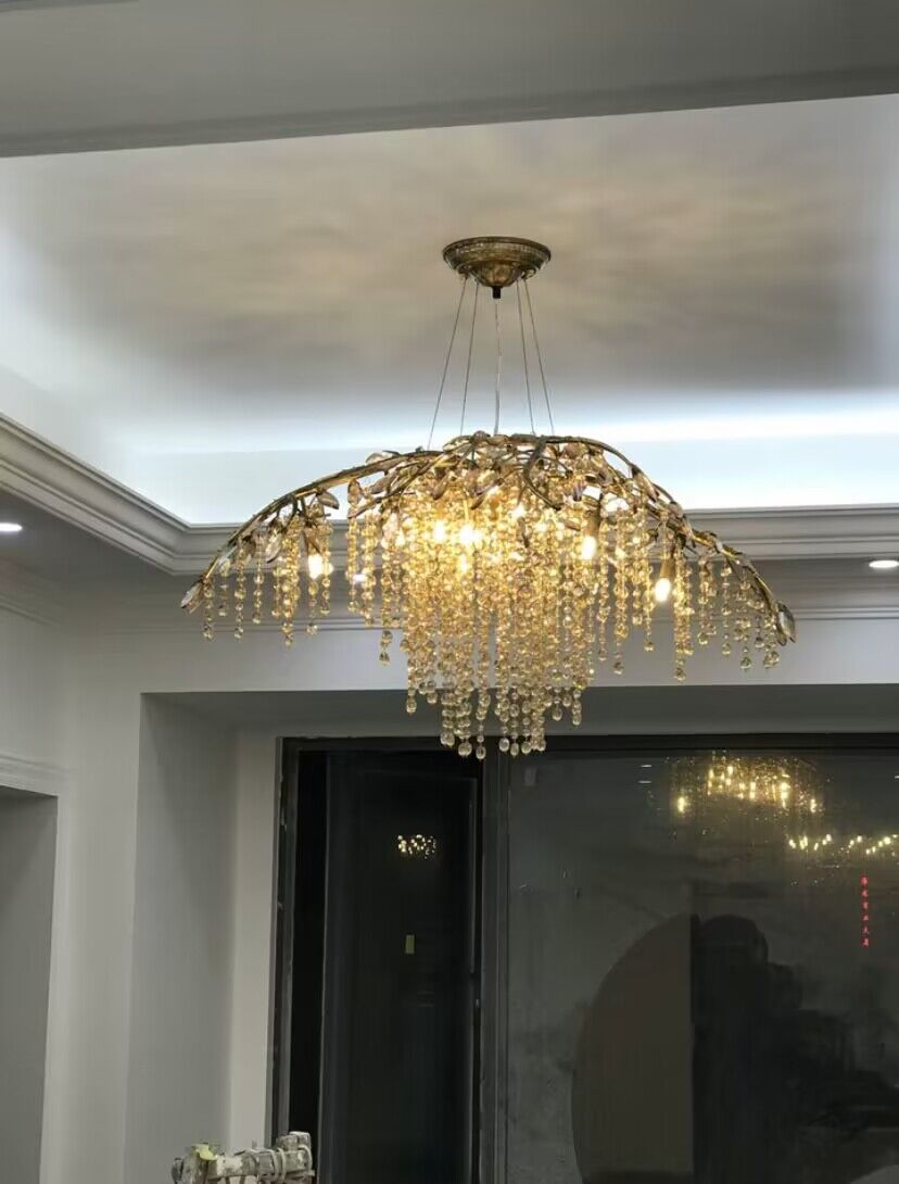 New Luxury Branch Crystal Pendant Chandelier Designer Creative Art Dining Room/Living Room Light Fixture - Richardrider