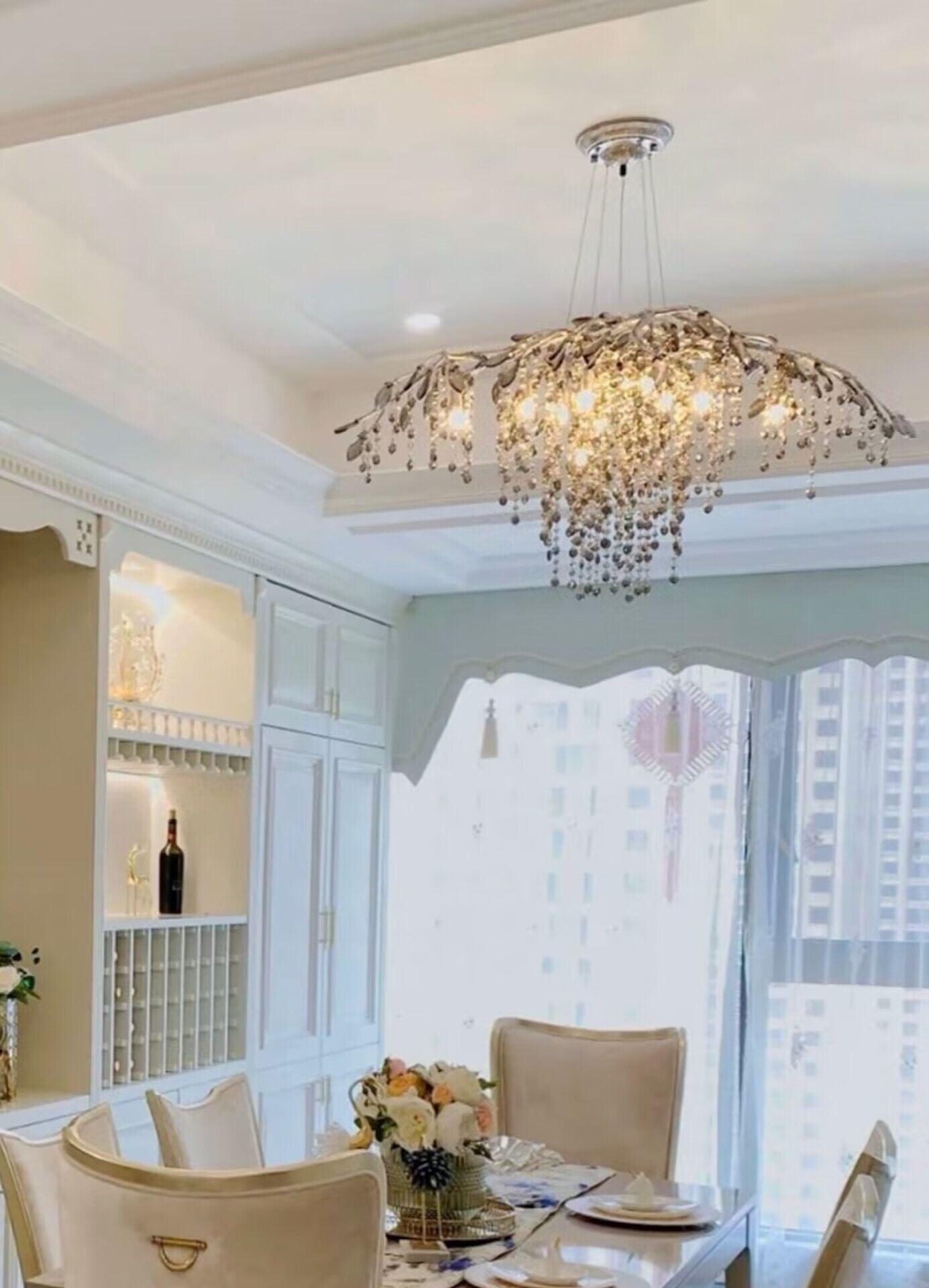 New Luxury Branch Crystal Pendant Chandelier Designer Creative Art Dining Room/Living Room Light Fixture - Richardrider