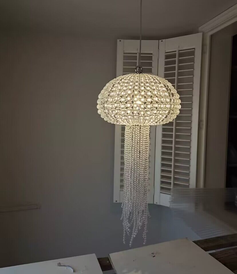 New Designer Model Jellyfish Crystal Pendant Chandelier for Dining Room/Entrway/Bedroom