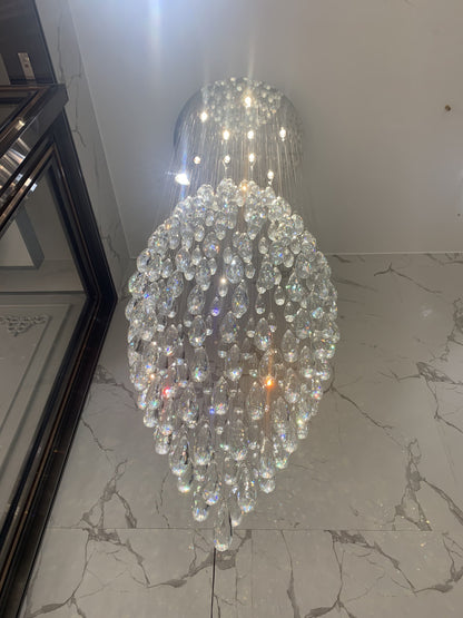 Extra Large Modern Ball Ceiling Crystal Chandelier for Staircase/Big-foyer,hallway,entryway