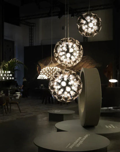 Extra Large Artistic Globe Morning glory Chandelier Modern Designer Chalice Suspension Pendant Light for Dining Room/Coffee Table