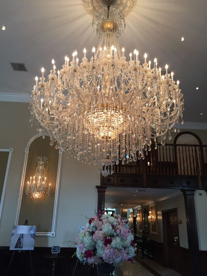 Extra Large Classic Traditional Crystal Chandelier 60/72/90 Lights for Hotel, Showroom, Foyer , Wedding Hall,Coffee Shop - Richardrider