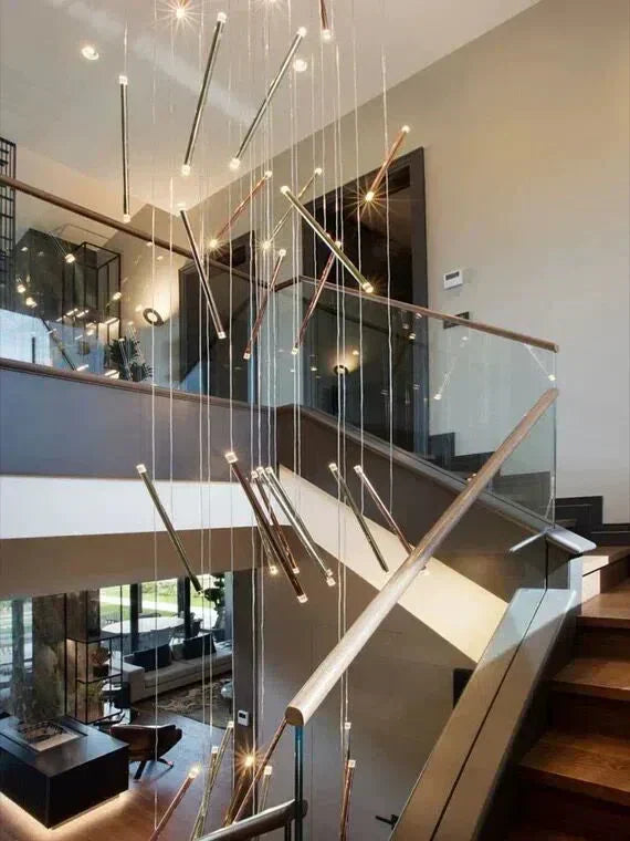 Modern Italian Creative Art Sticks Ceiling Chandelier for Living Room/Staircase/Hotel Lobby - Richardrider