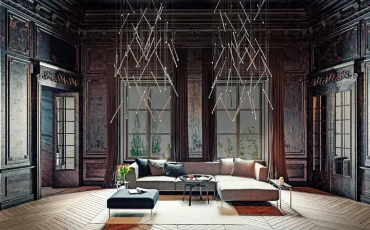 Modern Italian Creative Art Sticks Ceiling Chandelier for Living Room/Staircase/Hotel Lobby - Richardrider