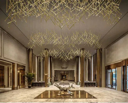 Modern Italian Creative Art Sticks Ceiling Chandelier for Living Room/Staircase/Hotel Lobby - Richardrider