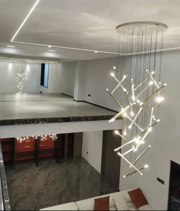 Modern Italian Creative Art Sticks Ceiling Chandelier for Living Room/Staircase/Hotel Lobby - Richardrider