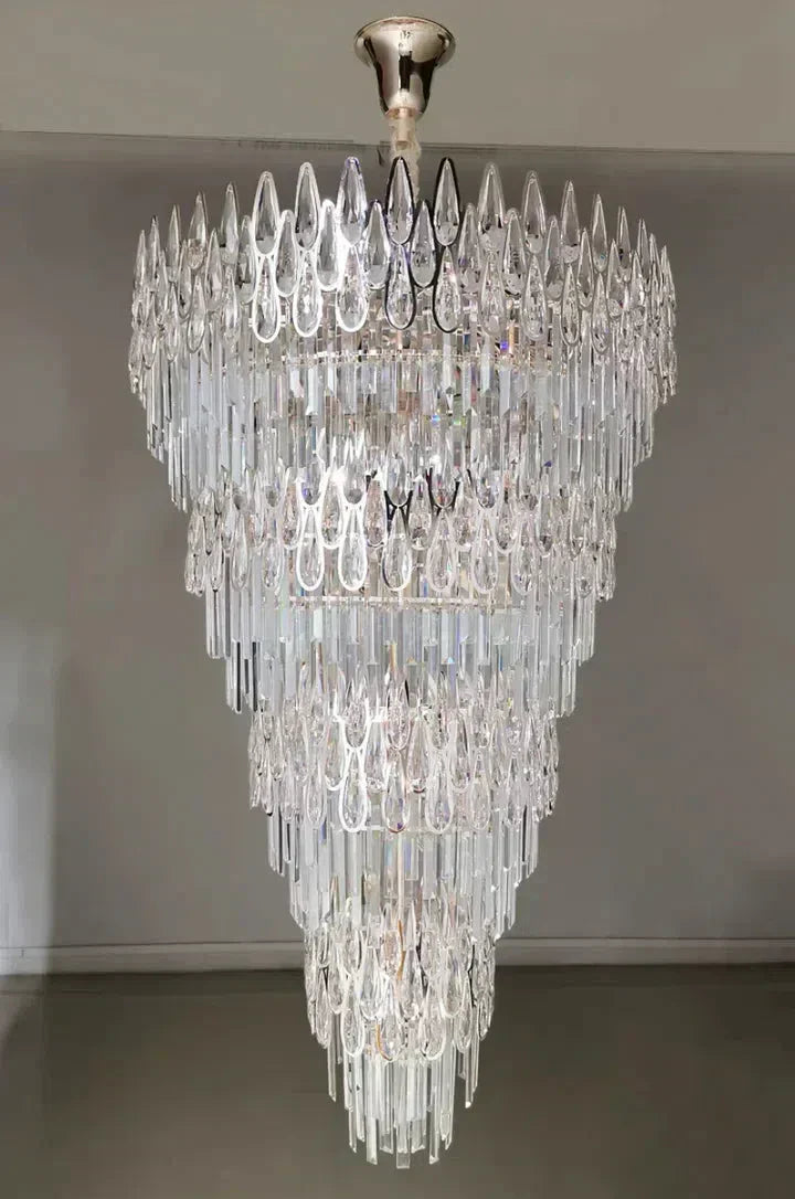 Oversized Multi-layers Luxury Creative Art Crystal Chandelier for Foyer/Staircase/Hallway - Richardrider