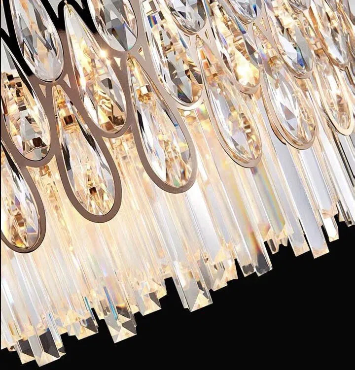 Oversized Multi-layers Luxury Creative Art Crystal Chandelier for Foyer/Staircase/Hallway - Richardrider
