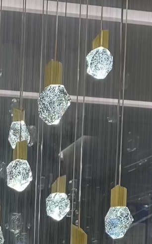 Extra Large Modern Light Luxury Creative Crystal Chandelier For 2-story/Duplex Buildings Staircase - Richardrider