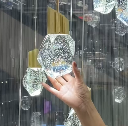 Extra Large Modern Light Luxury Creative Crystal Chandelier For 2-story/Duplex Buildings Staircase - Richardrider