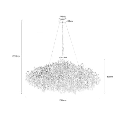 New Modern Light Luxury Branch Crystal Chandelier for Dining /Living Room - Richardrider