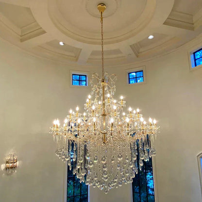 Classic Modern Multi-layers Crystal Chandelier for Staircase/Foyer/Villa - Richardrider