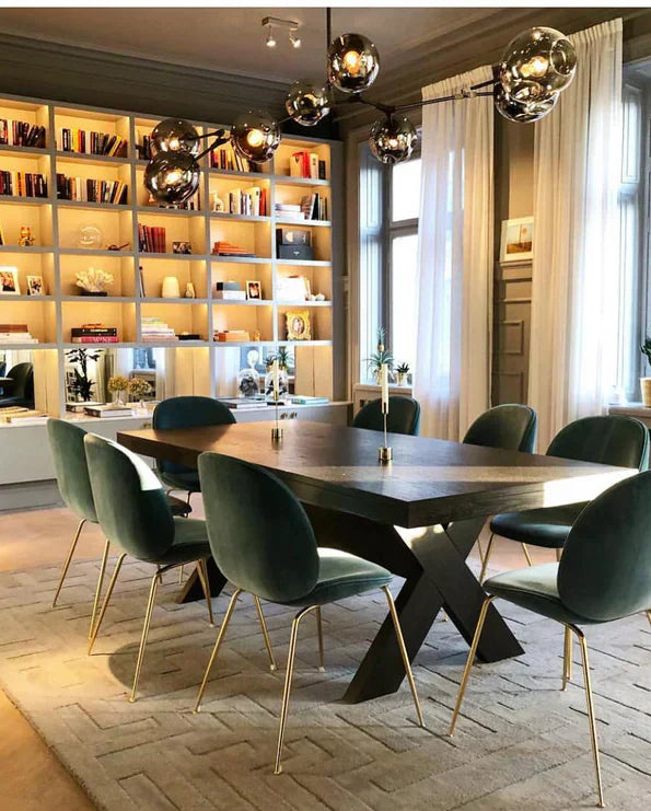 Modern Sputnik Smoky Gray/Amber Glass Branch Chandelier for Kitchen Island/Dining Room - Richardrider