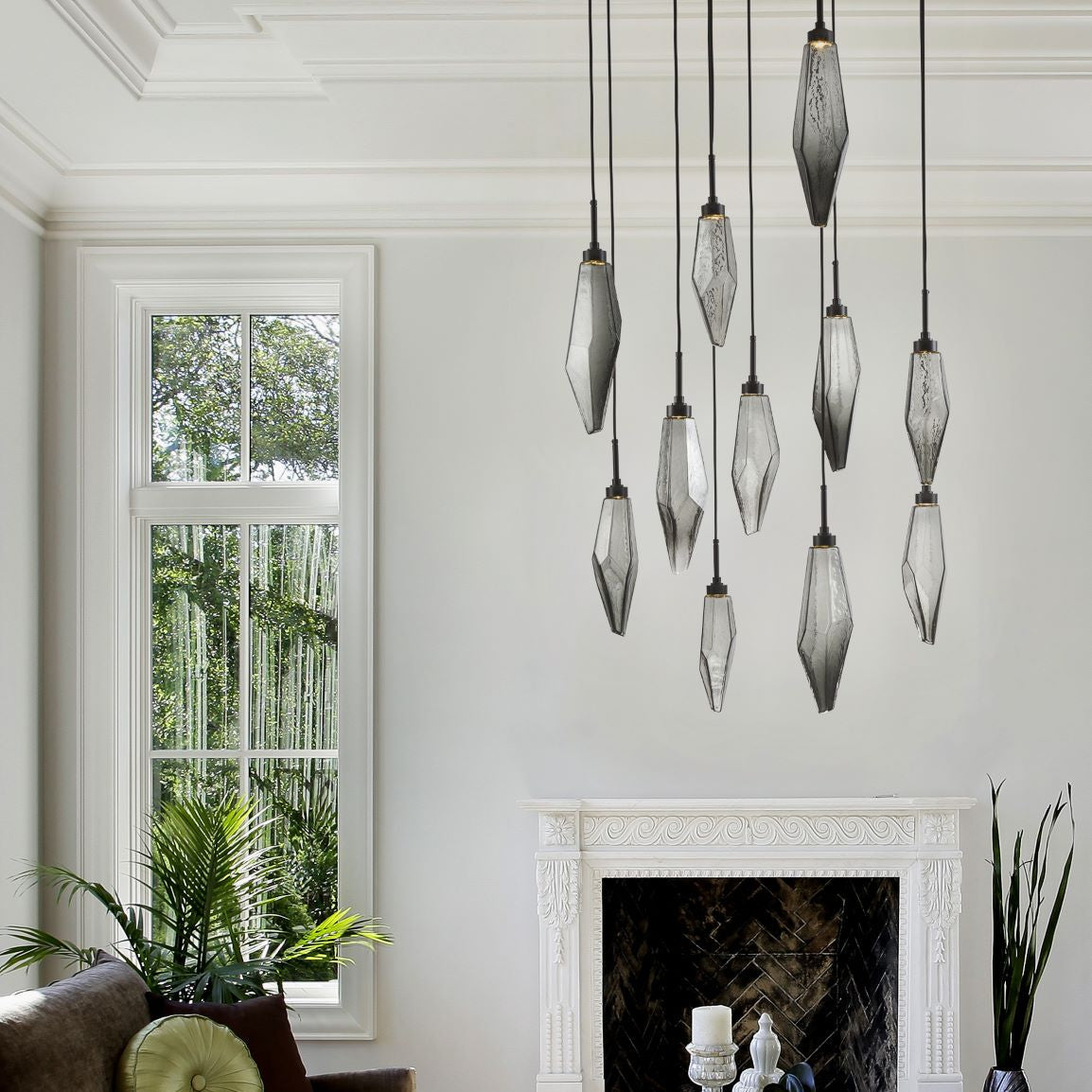 Rock Crystal Cluster Round Chandelier - Richardrider